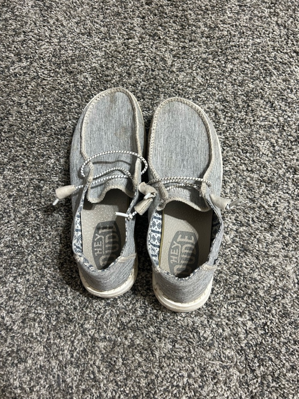 Hey Dude Women's Slip-On Shoes in Light Gray